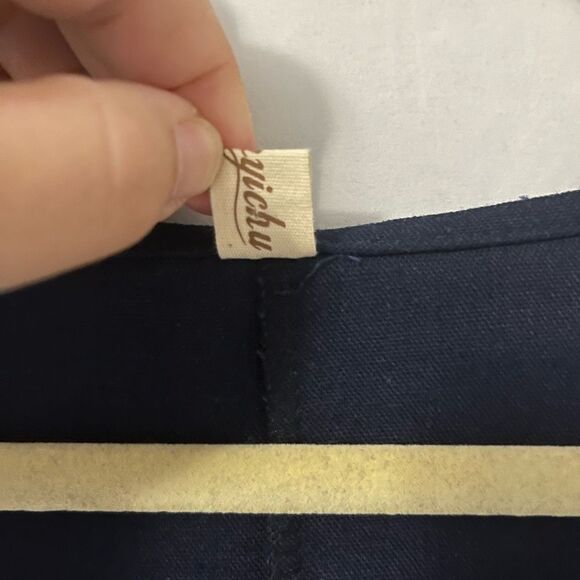 Yupin Yichu Blue Sleeveless Linen Dress Size M - Picture 3 of 6